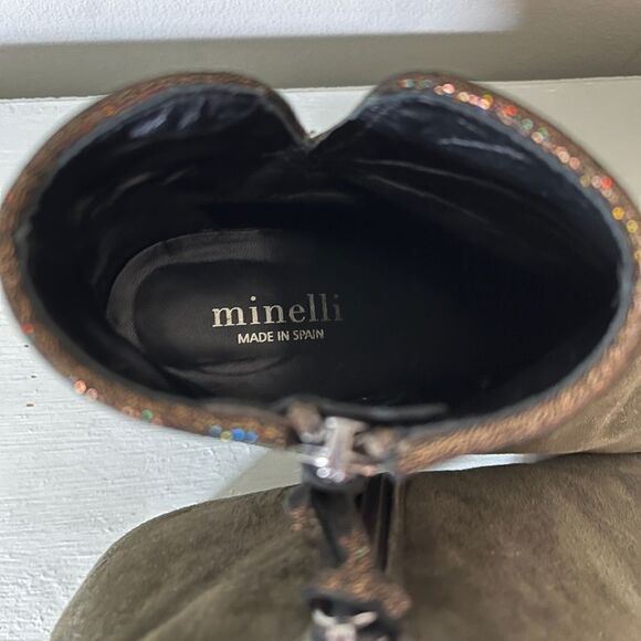 Minelli Belma KAKI Green Bootie | Size 37 - Picture 5 of 10